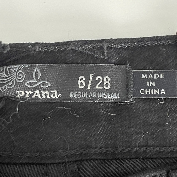 NWT prAna Oday Jean Regular Inseam in Black Out 6 High Rise Skinny #7418 - Picture 12 of 16